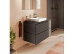 hansgrohe Xilesa E Waschtischunterschrank 54301760 2 Schubkästen ohne PushOpen, 980 x 550 mm, schiefergrau matt