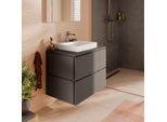hansgrohe Xilesa E Waschtischunterschrank 54299760 2 Schubkästen ohne PushOpen, 780 x 550 mm, schiefergrau matt
