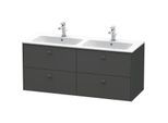 Duravit Brioso Waschtischunterbau BR410604949 1290x553 mm, Graphit Matt, 4 Auszüge