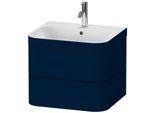 Duravit Happy D.2 Plus Möbelwaschtisch-Unterschrank HP4635O9898 57,5 x 49 cm, 1 Hahnloch, nachtblau seidenmatt, 2 Schubkästen