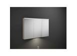 Burgbad Eqio Spiegelschrank SPGT120LF2632 120 x 80 x 17 cm, links, Eiche Dekor Flanelle