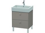 Duravit Brioso Waschtischunterbau BR443304343 584x459mm, Basalt Matt, 2 Auszüge