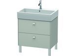 Duravit Brioso Waschtischunterbau BR443400707 684x459mm, Betongrau Matt, 2 Auszüge
