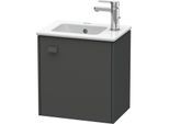 Duravit Brioso Waschtischunterbau BR4000R4949 420x442x289mm, Graphit Matt, Tür rechts
