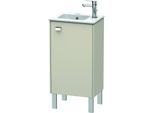 Duravit Brioso Waschtischunterbau BR4400R1091 420x683mm, Taupe, Tür rechts, Griff Chrom