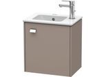 Duravit Brioso Waschtischunterbau BR4000R1043 420x442x289mm, Basalt Matt, Tür r., Griff Chrom