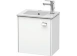 Duravit Brioso Waschtischunterbau BR4000L1018 420x442x289mm, Weiß Matt, Tür links, Griff Chrom