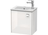 Duravit Brioso Waschtischunterschrank BR4000L1022 42x28,9x44,2cm, wandhängend, Tür links, chrom/weiß Hochglanz