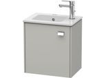 Duravit Brioso Waschtischunterbau BR4000L1007 420x442x289mm, Betongrau Matt, Tür l., Griff Chrom