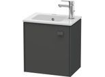 Duravit Brioso Waschtischunterbau BR4000L4949 420x442x289mm, Graphit Matt, Tür links