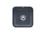 Villeroy und Boch Unterbauspüle 670302i4 mit Ablaufgarnitur, Exzenterbetätigung, Befestigungssatz, Graphit