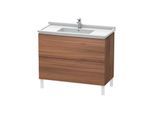 Duravit L-Cube Waschtisch-Unterschrank LC661007979 102 x 46,9 cm, nussbaum natur, 2 Auszüge, stehend