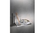 Keuco Edition 400 Doppelhalter 11554019000 verchromt, für Glas und Ablageschale