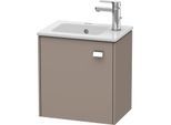 Duravit Brioso Waschtischunterbau BR4000L1043 420x442x289mm, Basalt Matt, Tür links, Griff Chrom