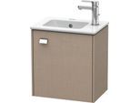 Duravit Brioso Waschtischunterbau BR4000R1075 420x442x289mm, Leinen, Tür rechts, Griff Chrom