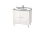 Duravit L-Cube Waschtisch-Unterschrank LC660908585 82 x 46,9 cm, weiß hochglanz, 2 Auszüge, stehend