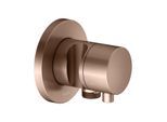 KEUCO IXMO Fertigmontageset 59548291201 Unterputz-3-Wege-Umstellventil, rund, Schlauchanschluss/Brausehalter, rotgold gebürstet