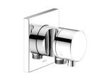 Keuco Ixmo Fertigmontageset 59548011202 Unterputz-3-Wege-Umstellventil, Brausehalter, Griff Comfort, eckig, verchromt