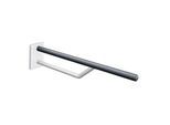 Hewi System 800 K Wandstützgriff 950.50.3209990 Ausladung 750mm, Unterholm reinweiß, tiefschwarz