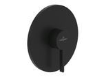 Villeroy und Boch Dawn Fertigmontageset TVS106352110K5 Unterputz-Einhebel-Duscharmatur, Wandmontage, matt black