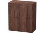 Duravit L-Cube Halbhochschrank LC117702121 70x36,3x80cm, 2 Türen, nussbaum dunkel