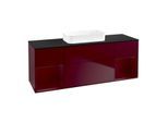 Villeroy und Boch Finion Waschtischunterschrank F742HBHB 160x60,3x50,1cm, Regale Peony matt lacquer, Peony Matt