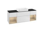 Villeroy und Boch Finion Waschtischunterschrank G742PCMT 160x60,3x50,1cm, Regale Oak Veneer, White matt lacquer