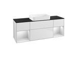 Villeroy und Boch Finion Waschtischunterschrank G742MTMT 160x60,3x50,1cm, Regale White matt lacquer, White matt lacquer