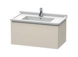 Duravit L-Cube Waschtisch-Unterschrank LC616509191 82 x 46,9 cm, taupe matt, 1 Auszug, wandhängend