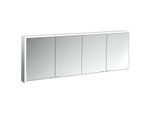 Emco prime Aufputz-Lichtspiegelschrank 949706288 1800x700mm, 4-türig, aluminium/spiegel
