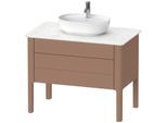 Duravit Luv Waschtisch-Unterschrank LU956905454 93,8x57x74,3cm, 1 Schubkasten, 1 Auszug, stehend, Mandel Seidenmatt