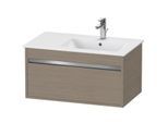 Duravit Ketho Waschtisch-Unterschrank KT641903535 80 x 47,5 cm, Eiche terra, 1 Auszug, wandhängend