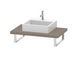 Duravit L-Cube Konsole LC102C07575 Stärke 4.5 cm, leinen, für Aufsatzbecken, variabel