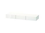 Duravit DuraStyle Schubkastenablage DS827200718 150 x 44 cm, 3 Schubkästen, betongrau/weiß matt, mit Konsolenträger