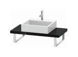 Duravit L-Cube Konsole LC100C04040 Stärke 4.5 cm, schwarz hochglanz, für Aufsatzbecken, variabel