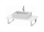 Duravit L-Cube Konsole LC100C08585 Stärke 4.5 cm, weiß hochglanz, für Aufsatzbecken, variabel