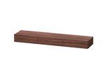 Duravit DuraStyle Schubkastenablage DS827302121 180 x 44 cm, 3 Schubkästen, nussbaum dunkel, mit Konsolenträger
