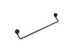 Hewi System 815 Badetuchhalter 815.30.11060DC 600 x 93 x 61 mm, schwarz tiefmatt