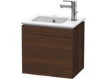 Duravit L-Cube Waschtisch-Unterschrank LC6272R6969 42x29,4x40cm, wandhängend, Tür rechts, nussbaum gebürstet