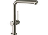 hansgrohe Talis Spültisch-Einhebelmischer 72859800 ND, 1jet, edelstahl-optik