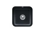 Villeroy und Boch Unterbauspüle 670302S5 mit Ablaufgarnitur, Exzenterbetätigung, Befestigungssatz, Ebony