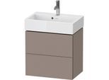Duravit L-Cube Waschtisch-Unterschrank LC621904343 58,4x39,1x54,4cm, 2 Schubkästen, wandhängend, basalt matt