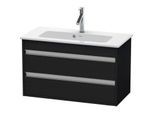 Duravit Ketho Waschtisch-Unterschrank KT645301616 80 x 38,5 cm, Eiche schwarz, 2 Schubkästen, wandhängend