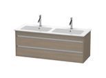 Duravit Ketho Waschtisch-Unterschrank KT643203535 127x47,5x48cm, 2 Schubkästen, wandhängend, Eiche terra