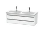 Duravit Ketho Waschtisch-Unterschrank KT643201818 127x47,5x48cm, 2 Schubkästen, wandhängend, weiß matt