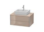 Duravit XSquare Waschtisch-Unterschrank XS491008686 80x40x54,8cm, 2 Schubkästen, cappuccino hochglanz