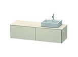 Duravit XSquare Waschtisch-Unterschrank XS4904R9191 160x40x54,8cm, Auszüge, rechts, Taupe