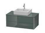 Duravit XSquare Waschtisch-Unterschrank XS491103838 100x40x54,8cm, 2 Schubkästen, Dolomiti Grey hochglanz