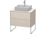 Duravit XSquare Waschtisch-Unterschrank XS492009191 80x53,8x54,8cm, 2 Auszüge, Taupe