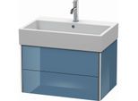 Duravit XSquare Waschtisch-Unterschrank XS419404747 68,4x39,7x46cm, 2 Schubkästen, Stone Blue hochglanz